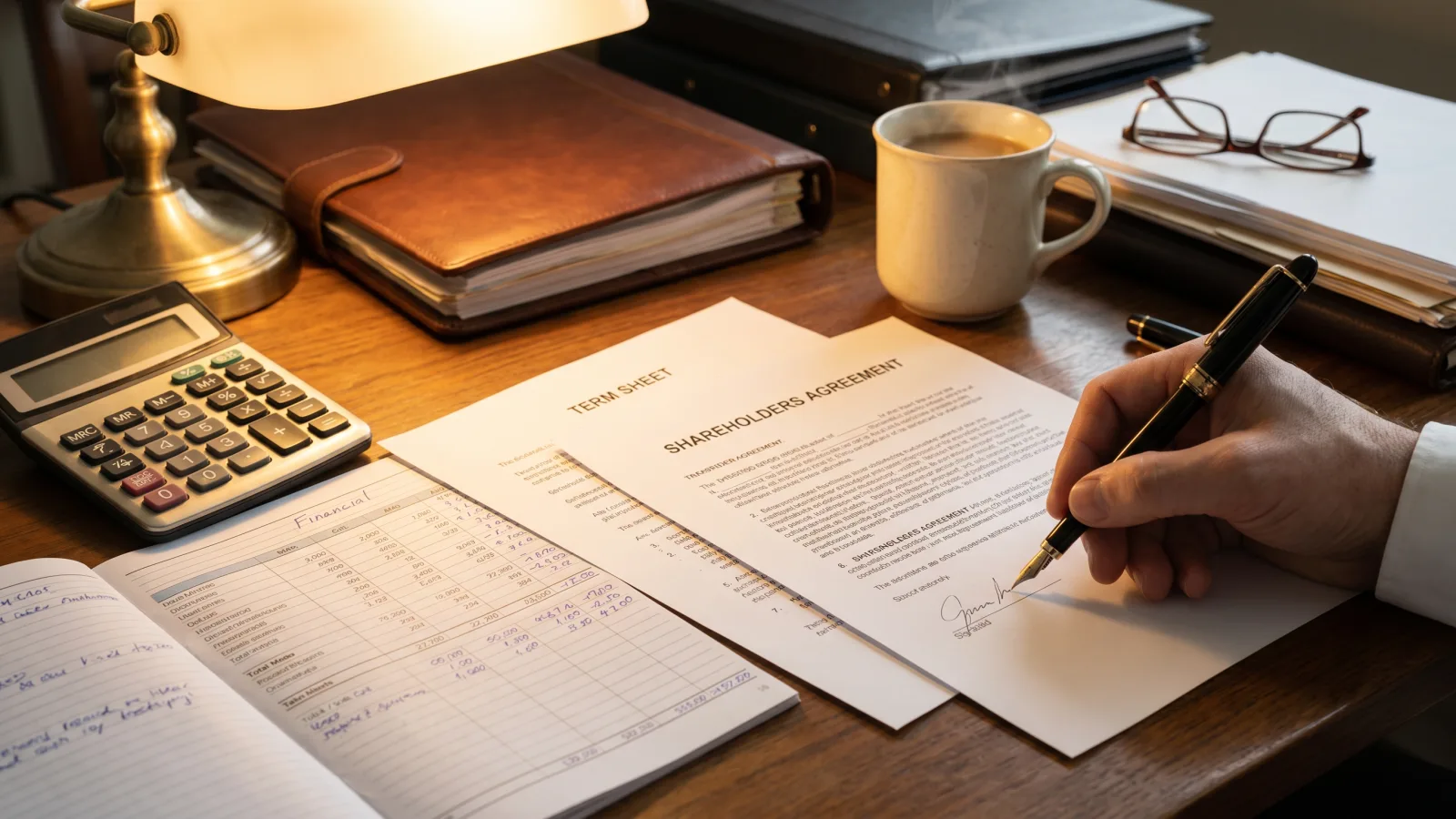 Signature d’une term sheet et d’un pacte d’associés