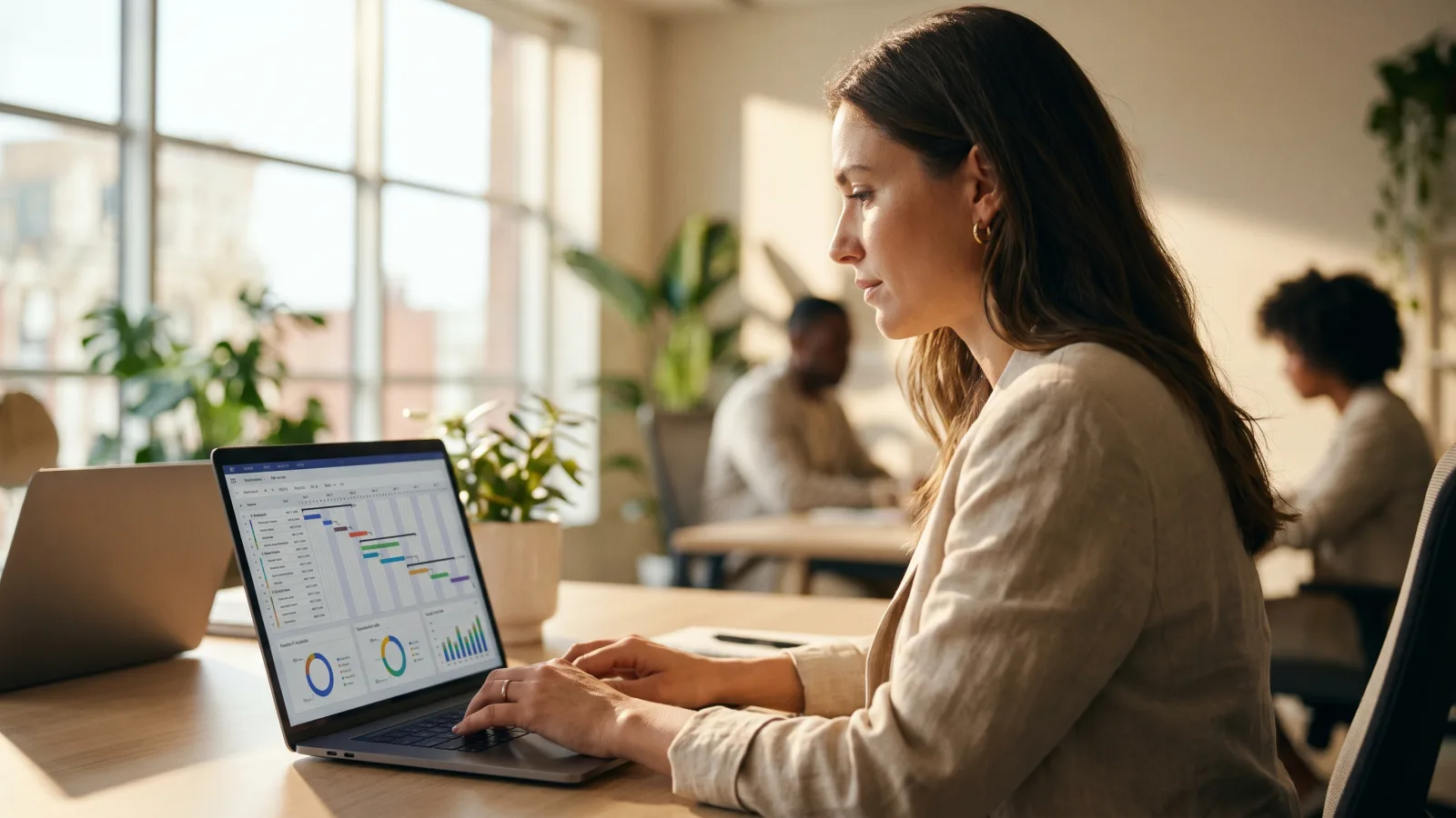 Freelance travaillant en espace de coworking